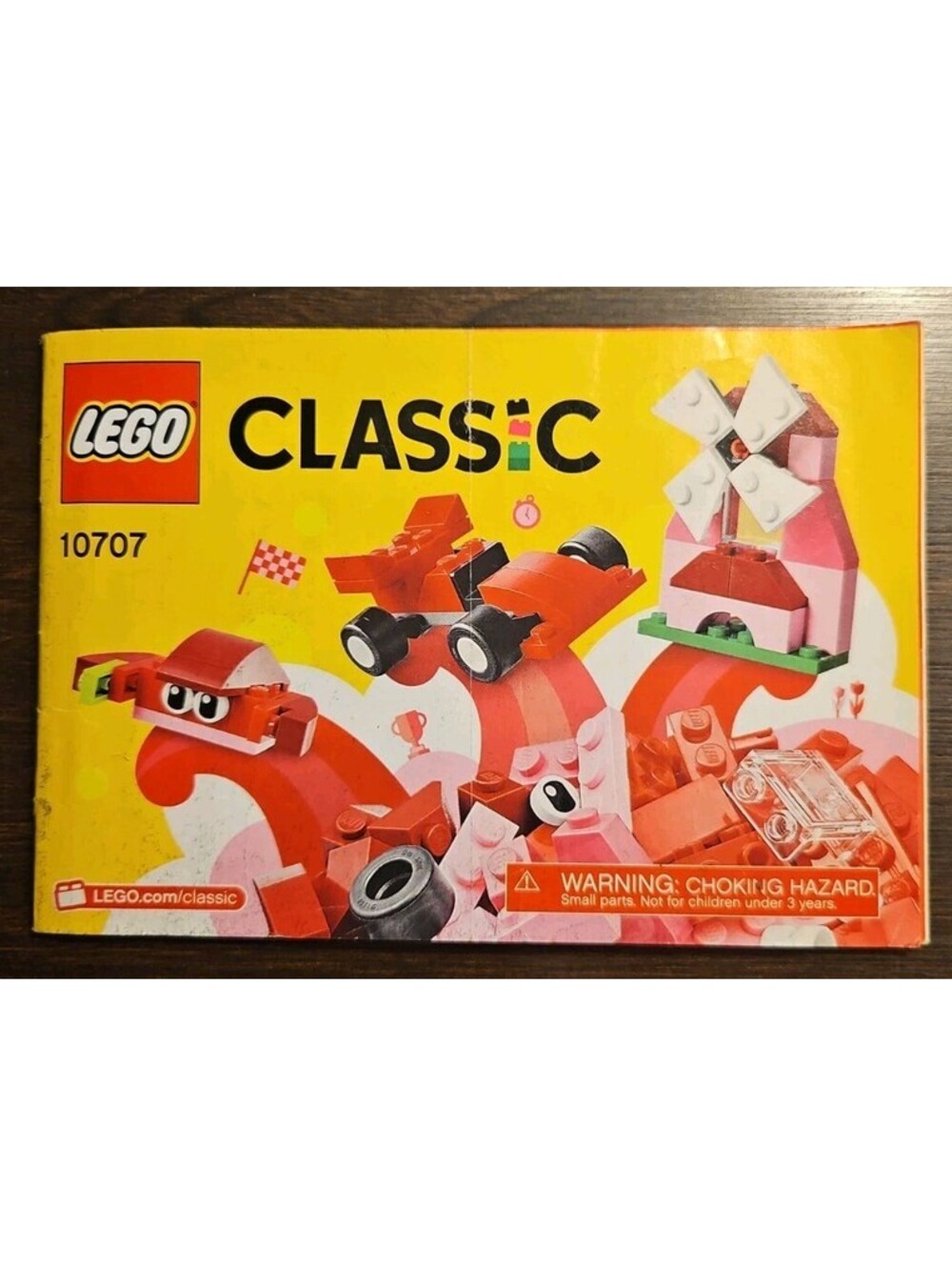 LEGO Classic 10707 Red Creativity Box Instruction Manual Only Booklet